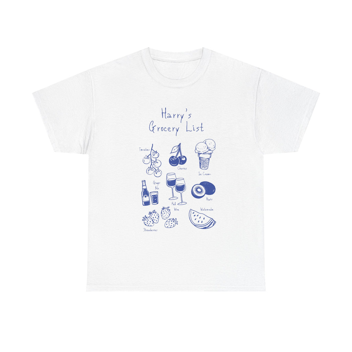 harrys grocery list tee
