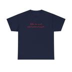 talks too much about fictional people tee