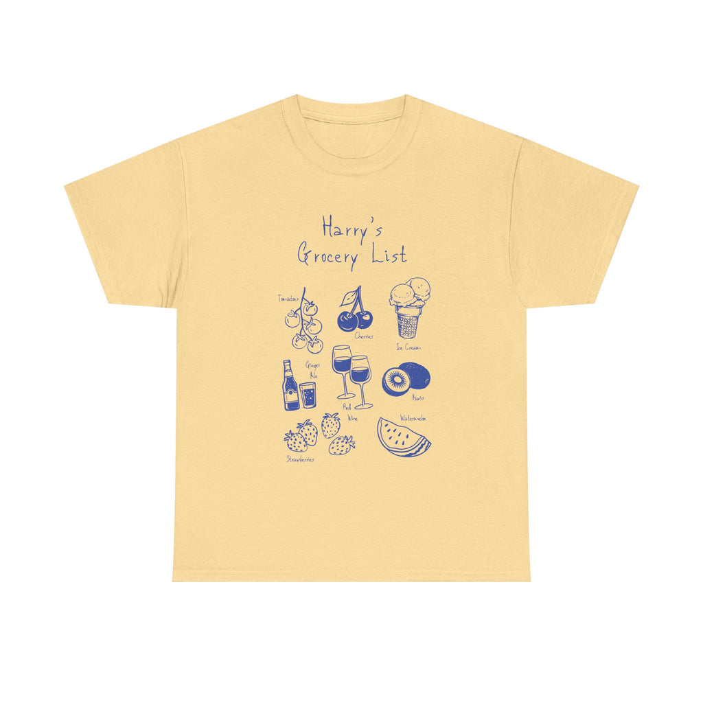 harrys grocery list tee