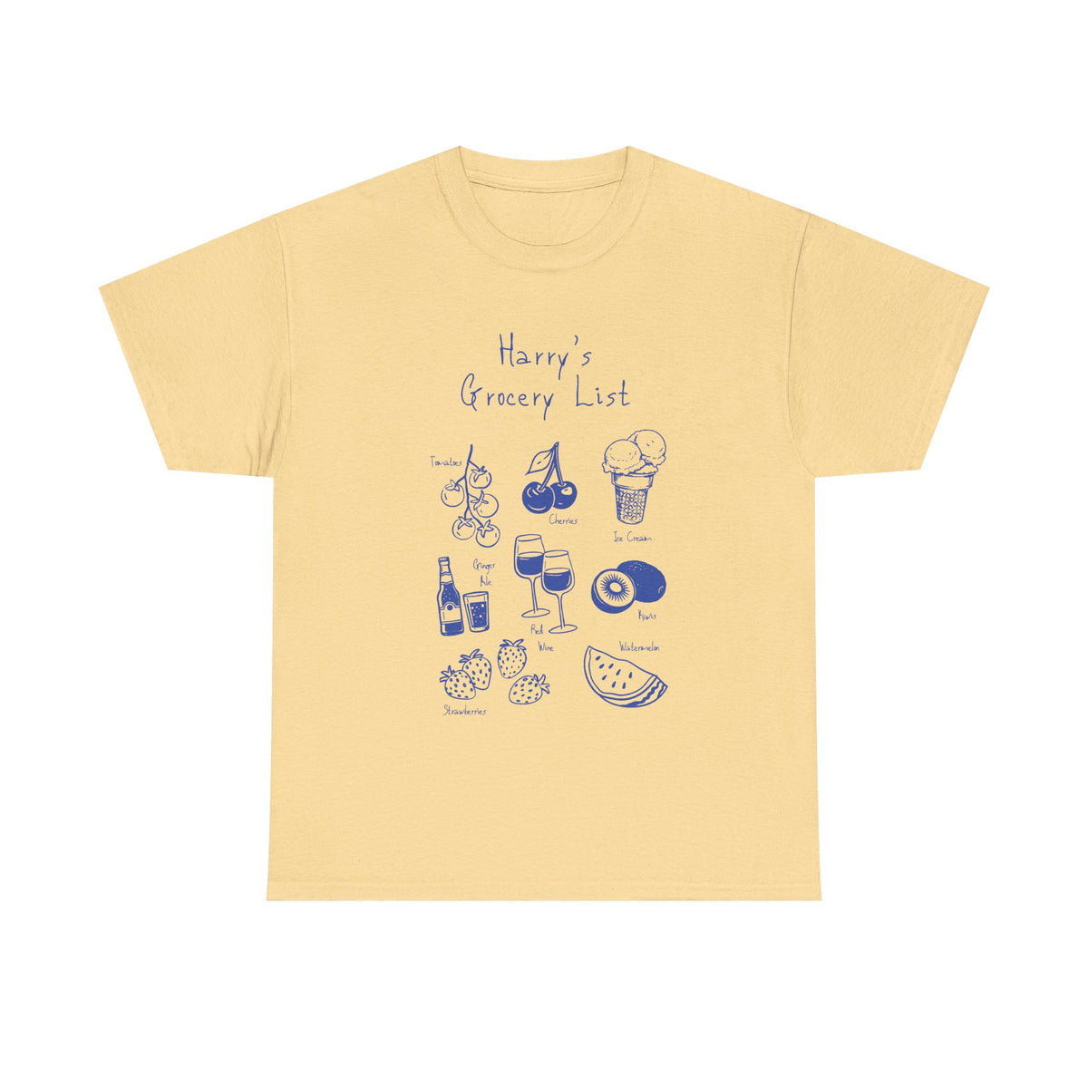 harrys grocery list tee